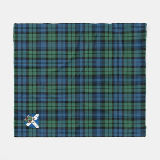 Scotts Campbell Ancient Tartan Kariert Fleecedecke (Vorderseite (Horizontal))