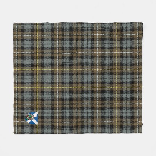 Scotts Campbell Argyll Weathered Tartan Kariert Fleecedecke (Vorderseite (Horizontal))