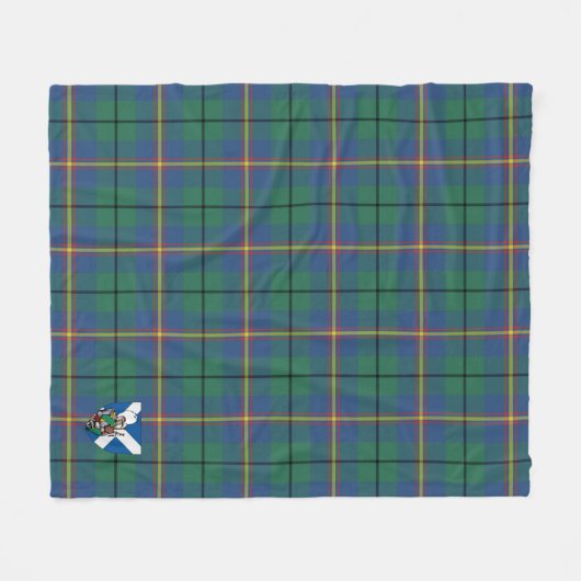 Scotts Carmichael Ancient Tartan Kariert Fleecedecke (Vorderseite (Horizontal))