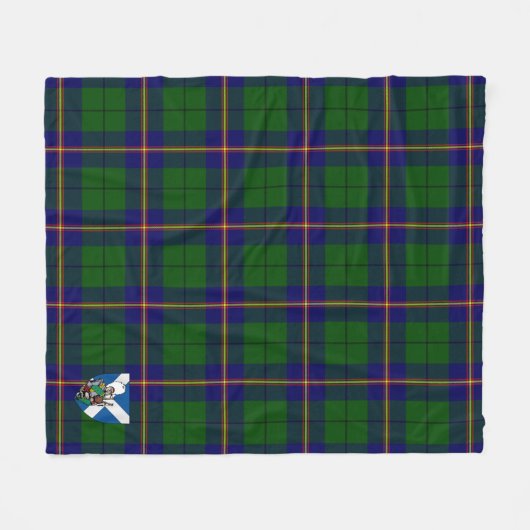 Scotts Carmichael Modern Tartan Kariert Fleecedecke (Vorderseite (Horizontal))
