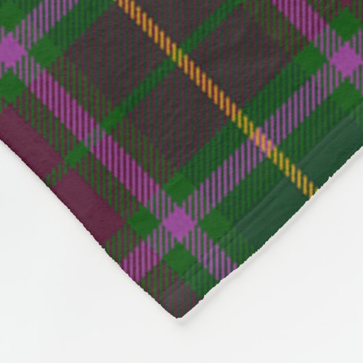 Scotts Carruthers Tartan Kariert Fleecedecke (Ecke)