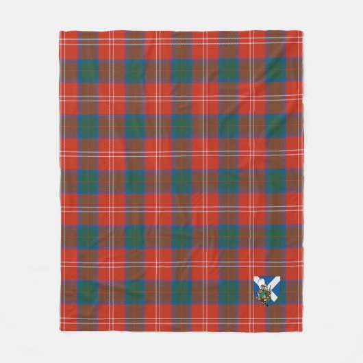 Scotts Chisholm Ancient Tartan Kariert Fleecedecke (Vorderseite)
