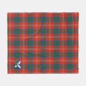 Scotts Chisholm Ancient Tartan Kariert Fleecedecke (Vorderseite (Horizontal))