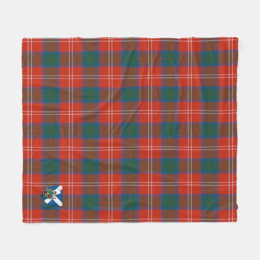 Scotts Chisholm Ancient Tartan Kariert Fleecedecke (Vorderseite (Horizontal))