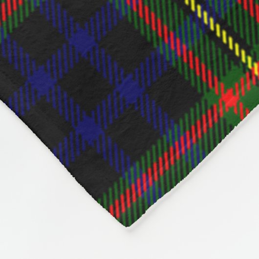 Scotts Clelland Tartan Kariert Fleecedecke (Ecke)