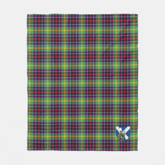 Scotts Clephane Tartan Kariert Fleecedecke (Vorderseite)