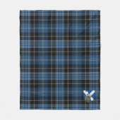 Scotts Clergy Blue Tartan Kariert Fleecedecke (Vorderseite)