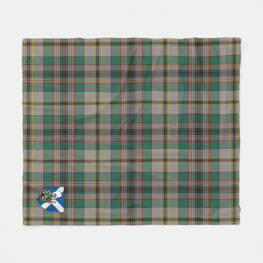 Scotts Craig Ancient Tartan Kariert Fleecedecke (Vorderseite (Horizontal))