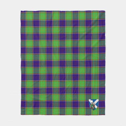 Scotts Dalrymple Tartan Kariert Fleecedecke (Vorderseite)