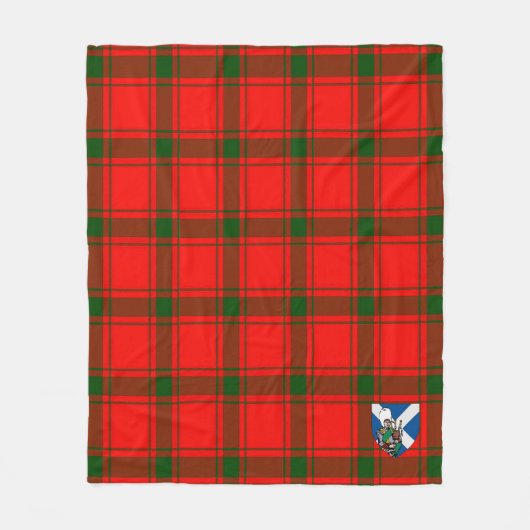 Scotts Darroch Tartan Kariert Fleecedecke (Vorderseite)