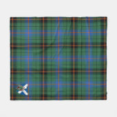 Scotts Davidson Ancient Tartan Kariert Fleecedecke (Vorderseite (Horizontal))