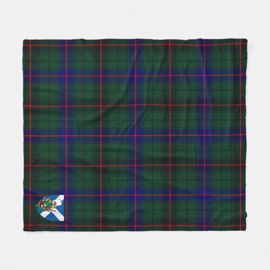 Scotts Davidson Modern Tartan Kariert Fleecedecke (Vorderseite (Horizontal))