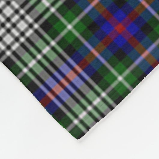 Scotts Davidson von Tulloch Dress Tartan Kariert Fleecedecke (Ecke)