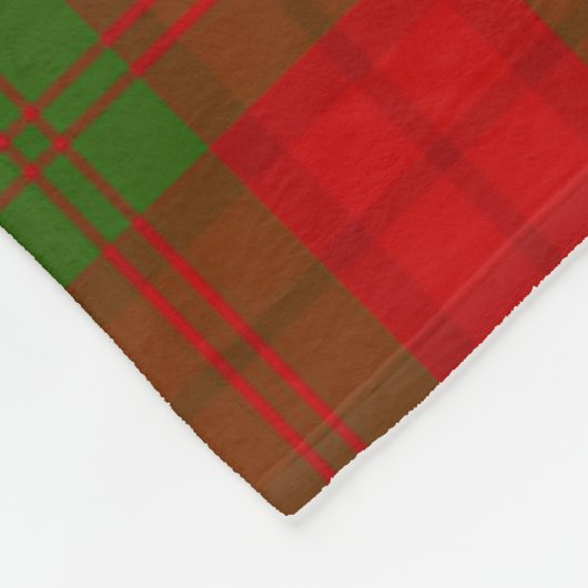Scotts Dewar Tartan Kariert Fleecedecke (Ecke)