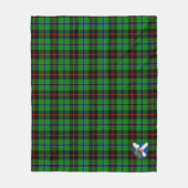 Scotts Douglas Black Tartan Kariert Fleecedecke (Vorderseite)