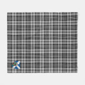 Scotts Drummond Gray Tartan Kariert Fleecedecke (Vorderseite (Horizontal))