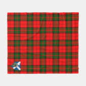 Scotts Dunbar Modern Tartan Kariert Fleecedecke (Vorderseite (Horizontal))