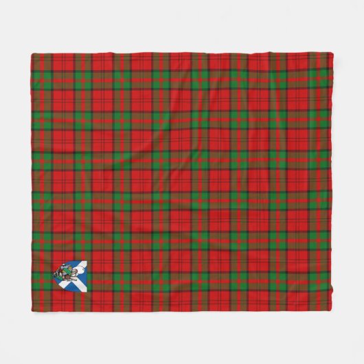 Scotts Dunbar Tartan Kariert Fleecedecke (Vorderseite (Horizontal))