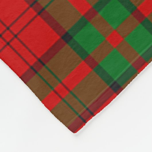 Scotts Dunbar Tartan Kariert Fleecedecke (Ecke)