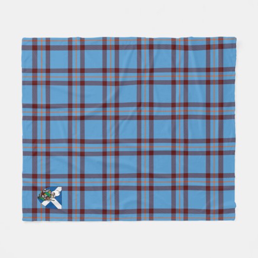 Scotts Elliot Ancient Tartan Kariert Fleecedecke (Vorderseite (Horizontal))