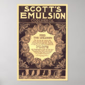 Scott's Emulsion Cod Leber Öl Poster (Vorne)