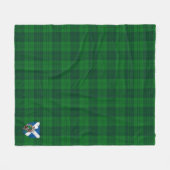 Scotts Erskine Hunting Tartan Kariert Fleecedecke (Vorderseite (Horizontal))