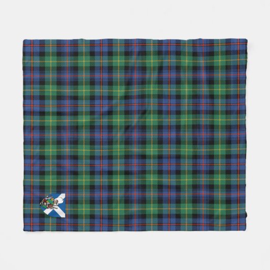 Scotts Farquharson Ancient Tartan Kariert Fleecedecke (Vorderseite (Horizontal))