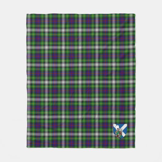 Scotts Farquharson Tartan Kariert Fleecedecke (Vorderseite)