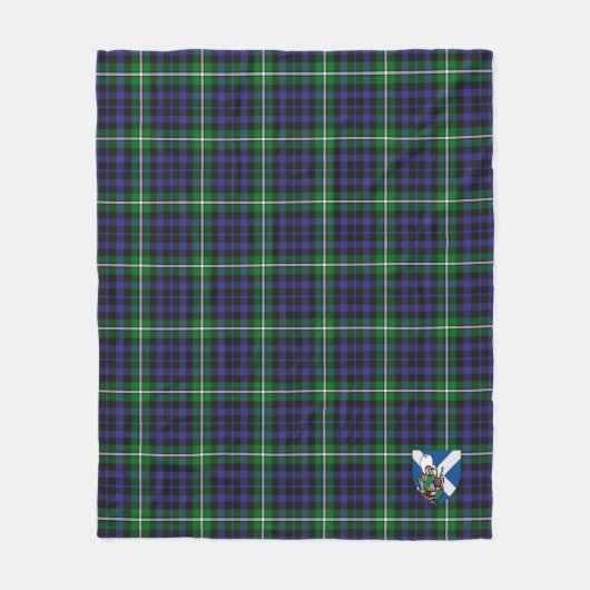 Scotts Forbes Lyon Court Tartan Kariert Fleecedecke (Vorderseite)