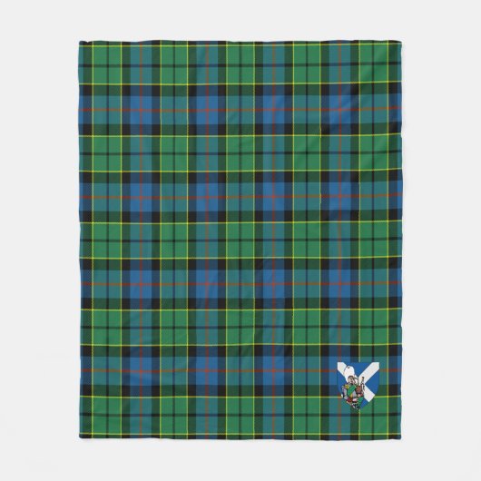 Scotts Forsyth Modern Tartan Kariert Fleecedecke (Vorderseite)