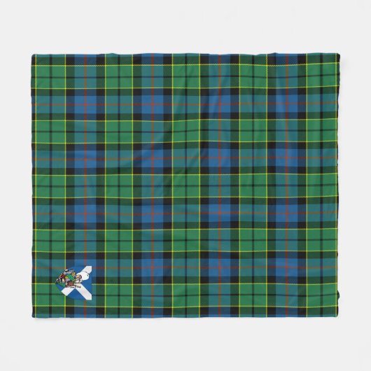 Scotts Forsyth Modern Tartan Kariert Fleecedecke (Vorderseite (Horizontal))