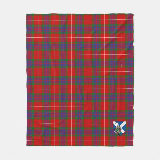 Scotts Fraser Tartan Kariert Fleecedecke (Vorderseite)