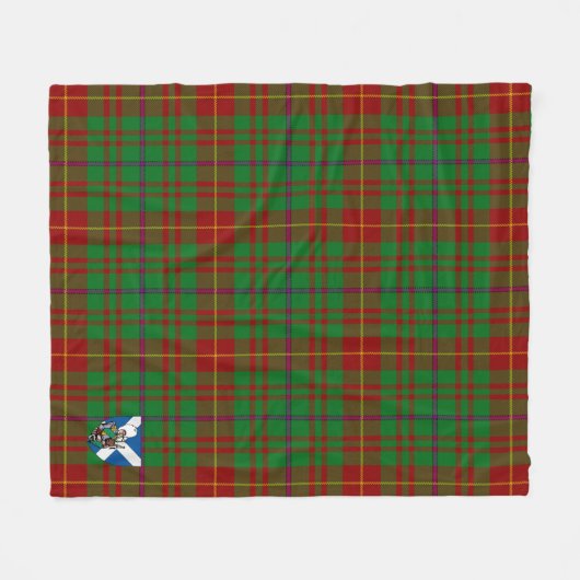 Scotts Fulton Tartan Kariert Fleecedecke (Vorderseite (Horizontal))
