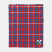 Scotts Galloway Red Tartan Kariert Fleecedecke (Vorderseite)