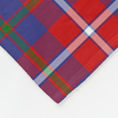 Scotts Galloway Red Tartan Kariert Fleecedecke (Ecke)