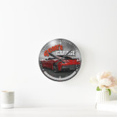 Scott's Garage Corvette Wall Clock Runde Wanduhr (Zuhause)