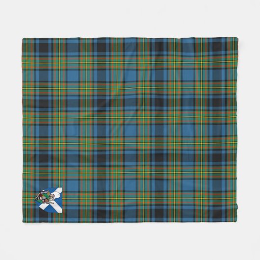 Scotts Gillies Ancient Tartan Kariert Fleecedecke (Vorderseite (Horizontal))