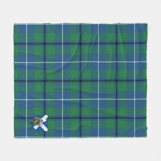 Scotts Glen Ancient Tartan Kariert Fleecedecke (Vorderseite (Horizontal))