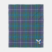 Scotts Glen Modern Tartan Kariert Fleecedecke (Vorderseite)