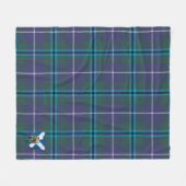 Scotts Glen Modern Tartan Kariert Fleecedecke (Vorderseite (Horizontal))