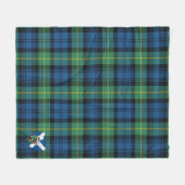 Scotts Gordon Ancient Tartan Kariert Fleecedecke (Vorderseite (Horizontal))