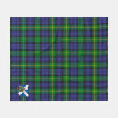 Scotts Gordon Modern Tartan Kariert Fleecedecke (Vorderseite (Horizontal))