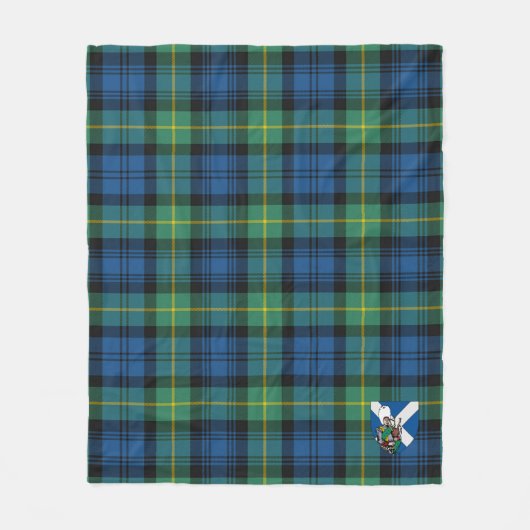 Scotts Gordon Old Ancient Tartan Kariert Fleecedecke (Vorderseite)