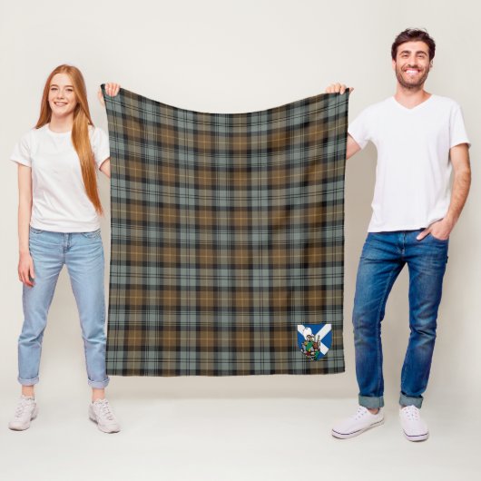 Scotts Gordon Weathered Tartan Kariert Fleecedecke (Beispiel)