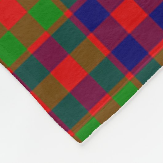 Scotts Gow Tartan Kariert Fleecedecke (Ecke)