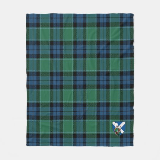 Scotts Graham of Menteith Ancient Tartan Kariert Fleecedecke (Vorderseite)