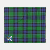 Scotts Graham of Menteith Modern Tartan Kariert Fleecedecke (Vorderseite (Horizontal))