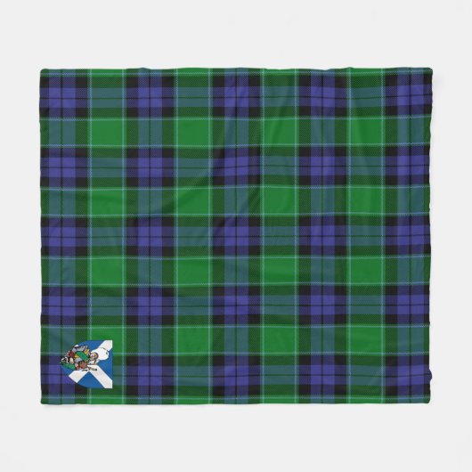 Scotts Graham of Menteith Modern Tartan Kariert Fleecedecke (Vorderseite (Horizontal))