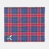 Scotts Graham of Menteith Pink Tartan Kariert Fleecedecke (Vorderseite (Horizontal))