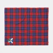 Scotts Graham of Menteith Red Tartan Kariert Fleecedecke (Vorderseite (Horizontal))